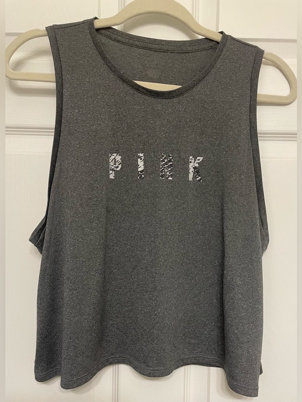 Victoria's Secret PINK Ultimate Cropped Tank Snake print Large